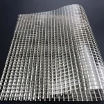 The product, FR SCAFFOLD SHEETING-10oz, is showcased in a grid pattern against a black background.